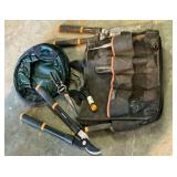 Fiskars lawn bag with tools