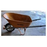 True Temper 6 cubic foot metal wheel barrow.