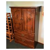 Pressed wood wardrobe