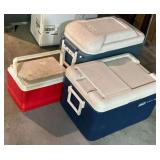 Coleman and Igloo coolers