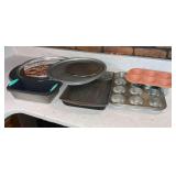 Baking pans, muffin pan, cookie sheets, pizza pan, bread pans, etc.