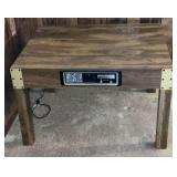 Vintage Wilshire AM radio table with alarm clock,  Model WB3006