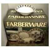 Farberware "Window box" stoneware, service for 8