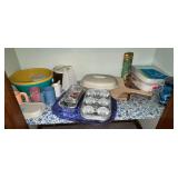 Plastic ware, paper products, pizza slide board, foil products, etc.