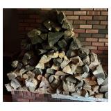 Seasoned firewood and 2 racks