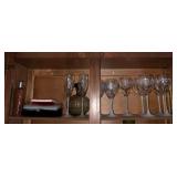Avon Hummingbird crystal goblets, 6, 8, 11 fl. Oz.