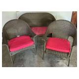 Wicker outdoor furniture