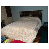 Waterbed frame, 77" W x 54" with lights