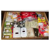Fire extinguisher blanket, switch covers, mouse traps, CO2 alarms