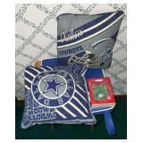 Dallas Cowboys pillows and Keepsake ornament, etc.