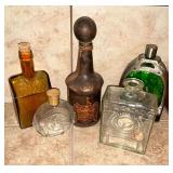 Decanters and bottles