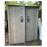 Rubbermaid 2-door garden shed, CONTENTS NOT INCLUDED **ALTERNATE DAY PICKUP**