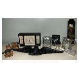 Air Guide barometer, cast iron eagle, MoDot mugs