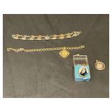 1932 St. Louis University prom bracelet, gold filled vintage bridesmaid bracelet