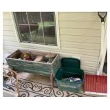 Bird feeders, planters, snow shovel, etc.