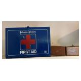 Johnson & Johnson metal first aid box