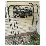 Solar lanterns with shepherd hooks
