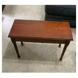 Piano bench with storage