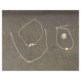 Italy 925 20" L necklace, 925 16" necklace without extender