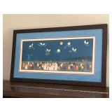 Framed and matted artwork, numbered 11/100, artist signed.