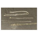925 necklaces 16", India 18" and 30" and 7 1/2" L bracelet