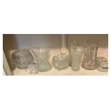 Nice selection of cut glass and other