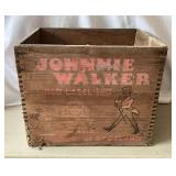 Johnnie Walker Red Label dove tail crate