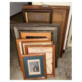 Assorted framed artwork