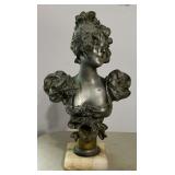 Art Noveau Lady Bust on base