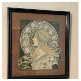 Framed and matted Zodiac Calendar