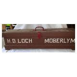 H. B. Loch Moberly, Mo wooden tool box