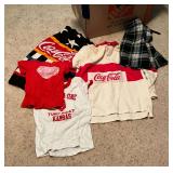Clothing, adult sizes S-M, kids sizes 4-6