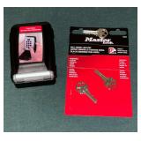 Master Lock lock box.