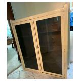 Vintage 2-door cabinet with key