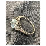 Ring with stone marked 14K EMA