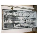 Randolph County Abstract Co. metal sign