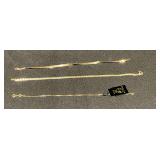14K bracelets, A02 Made in Italy 7" L damage to links