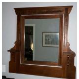 Framed mirror possibly off an old dresser