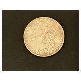 1897 Morgan silver dollar