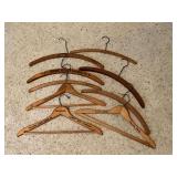 Vintage wooden hangers