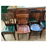 Assortment of kitchen chairs