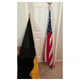 USA flag and MU flag