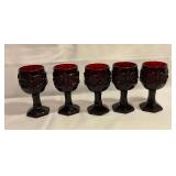 5 Avon Cape Cod cordials 4 1/2" T
