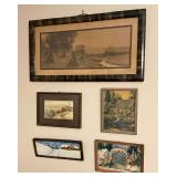 Vintage artwork up to 25 1/2" W x 14" T.