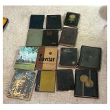 Vintage Savitar year books, 1908, 1913, 1914, and others.