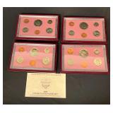 (4) 1990 Uncirculated Bank Sets