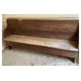 Wooden pew, 72" L
