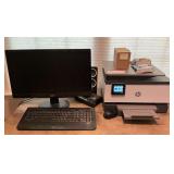 HP Officejet Pro 9018e printer, Acer monitor