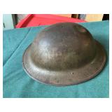 Antique metal helmet