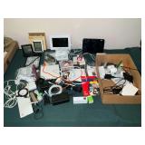 Electronic chargers, wiring, indoor/outdoor thermometer